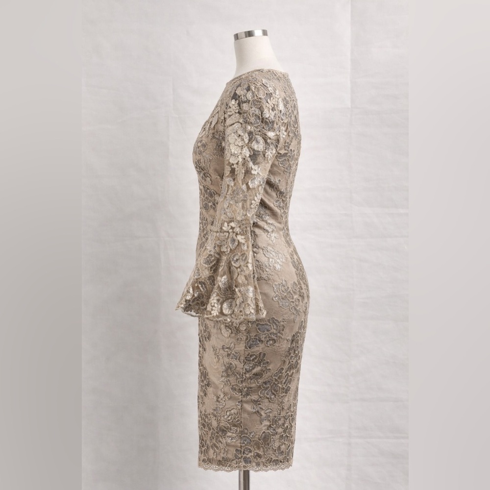 SOLD: Calvin Klein Lace Midi Dress | Carolyn Bessette–Inspired Quiet Luxury - Picture 4 of 6